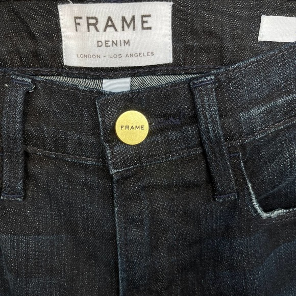 Frame Le Garcon River Road Dark Wash Slim Jeans Size 24 - Picture 3 of 11